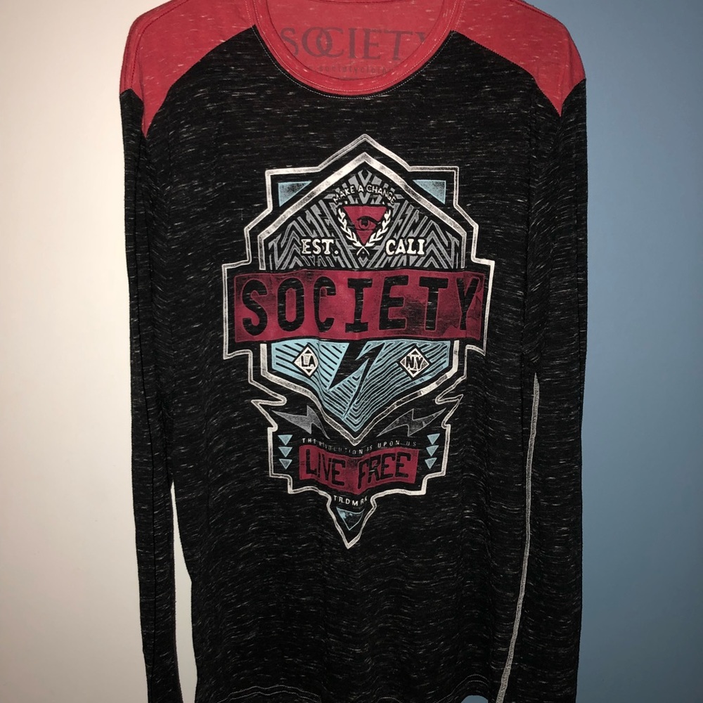 Society Log Sleeve Tee